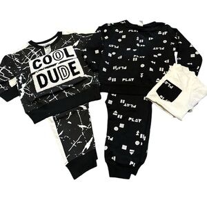 Adorable kids sweatsuit set bundle